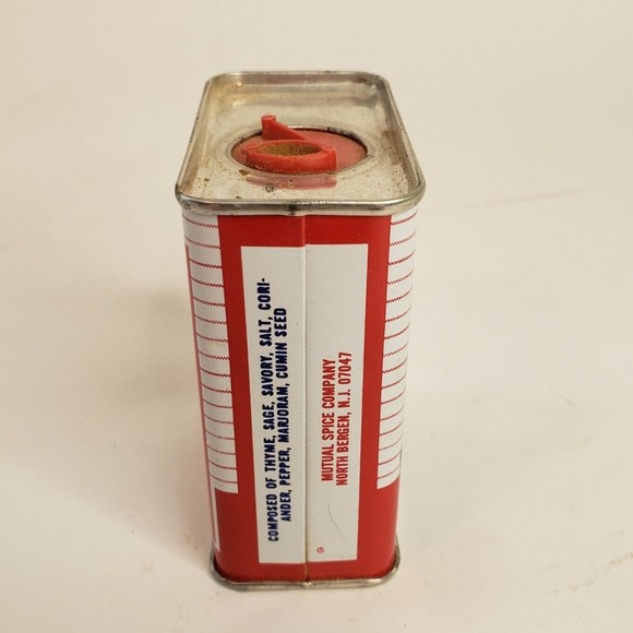 Vintage Spice of Life Tin Poultry Seasoning 3" Granny Kitchen MCM 43 Cent Price - Picture 2 of 7